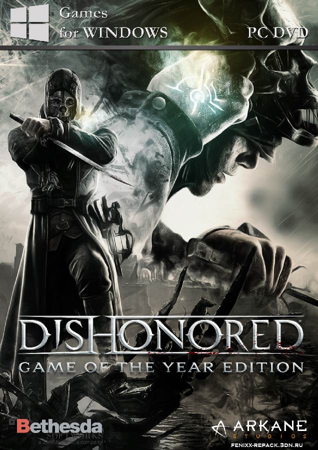 Игры game of the year edition. Dishonored Arkane Studios. Dishonored ps3 обложка. Dishonored 1. Дизонорд 3.